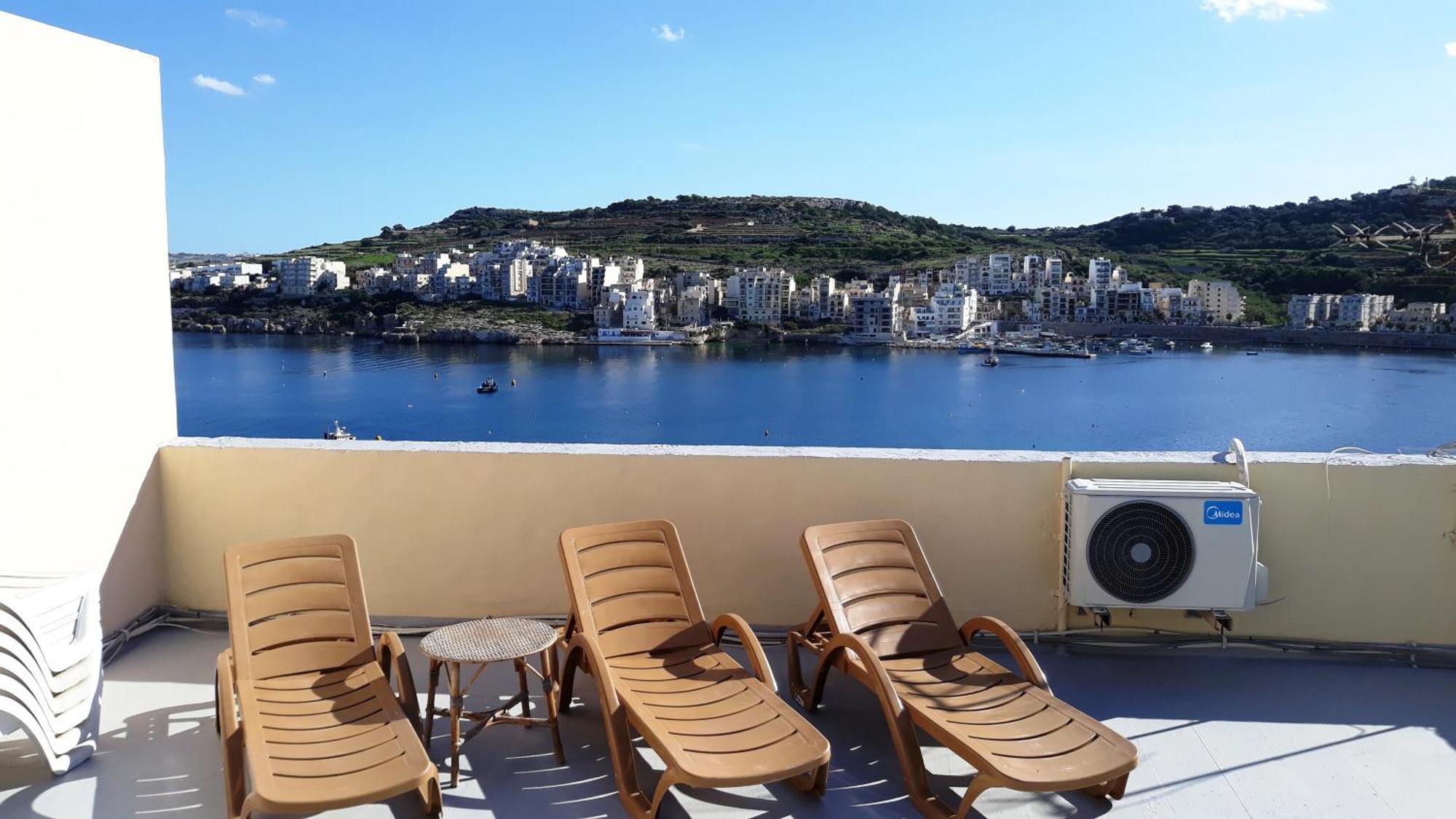 Bayview 2 Bedroom Seaview Apartment With Large Terrace With Panoramic Views - By Getawaysmalta Сент-Полс-Бей Экстерьер фото